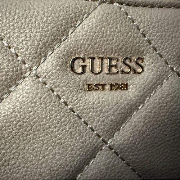 GUESS Taupe Quilted Tote Bag - Picture 2 of 5